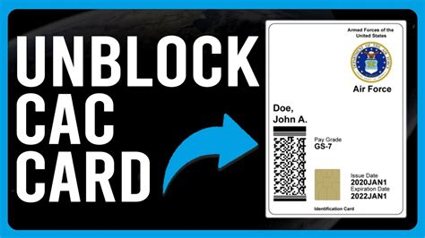 how to unblock a cac card